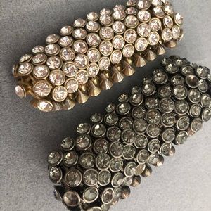 BCBG stretch bracelet gold & gunmetal